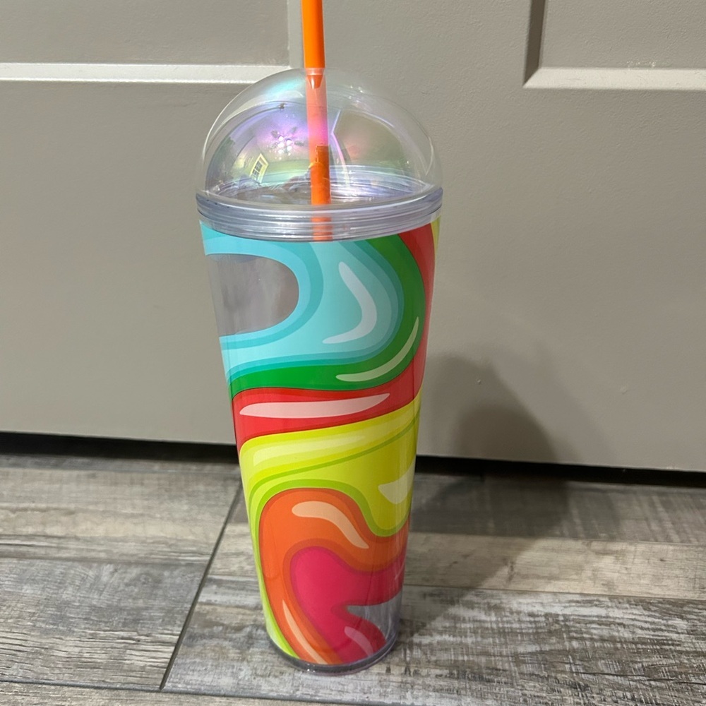 Starbucks 2025 Summer Collection 24oz Cold Cup iridescent vibrant multi-color - Picture 3 of 6